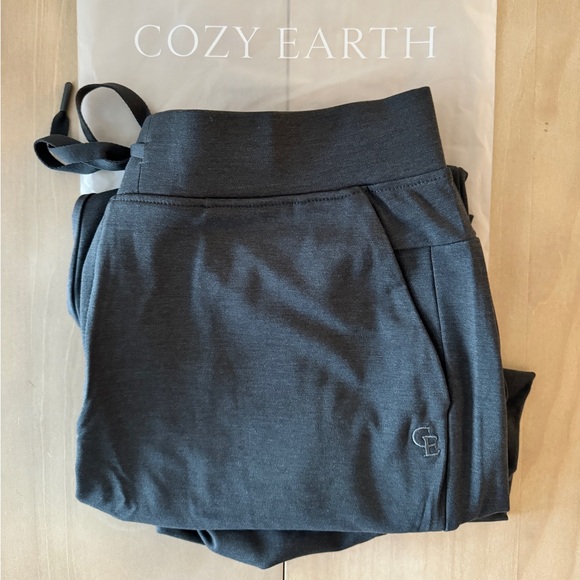 NEW Cozy Earth Men’s Ultra Soft Bamboo Joggers Grey - Picture 3 of 3